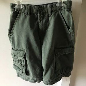 Boy Scouts of America Youth Cargo Shorts Green Uniform Canvas Shorts Sz Youth 8